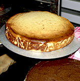 Käsekuchen ohne Boden mit Apfel